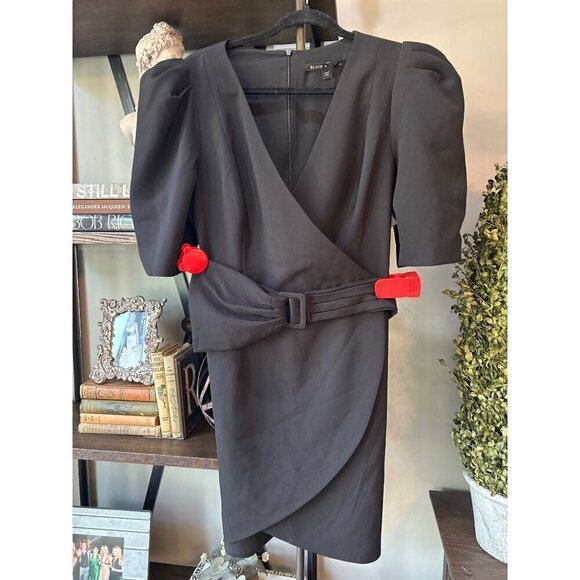 black halo maricopa dress Black Halo Elara Midi Dress in Espresso main image 1